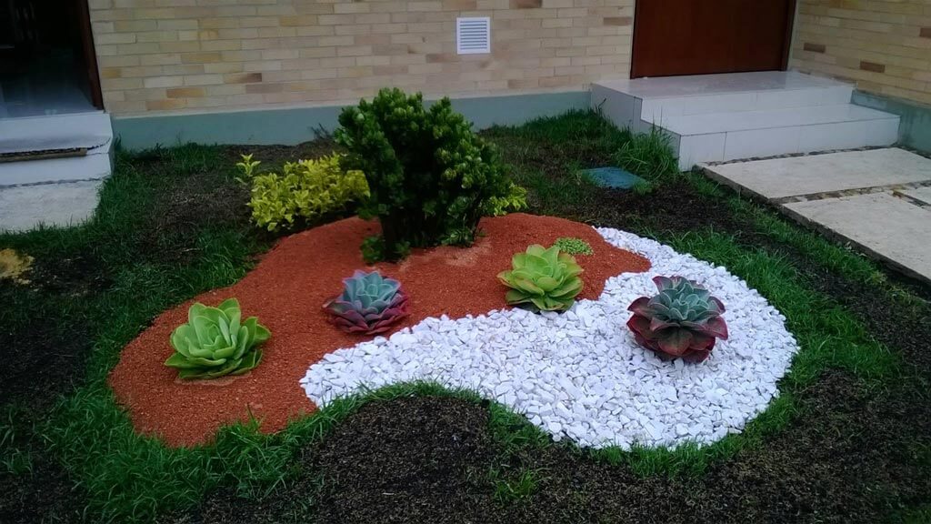 Exemplos decorativos para jardim